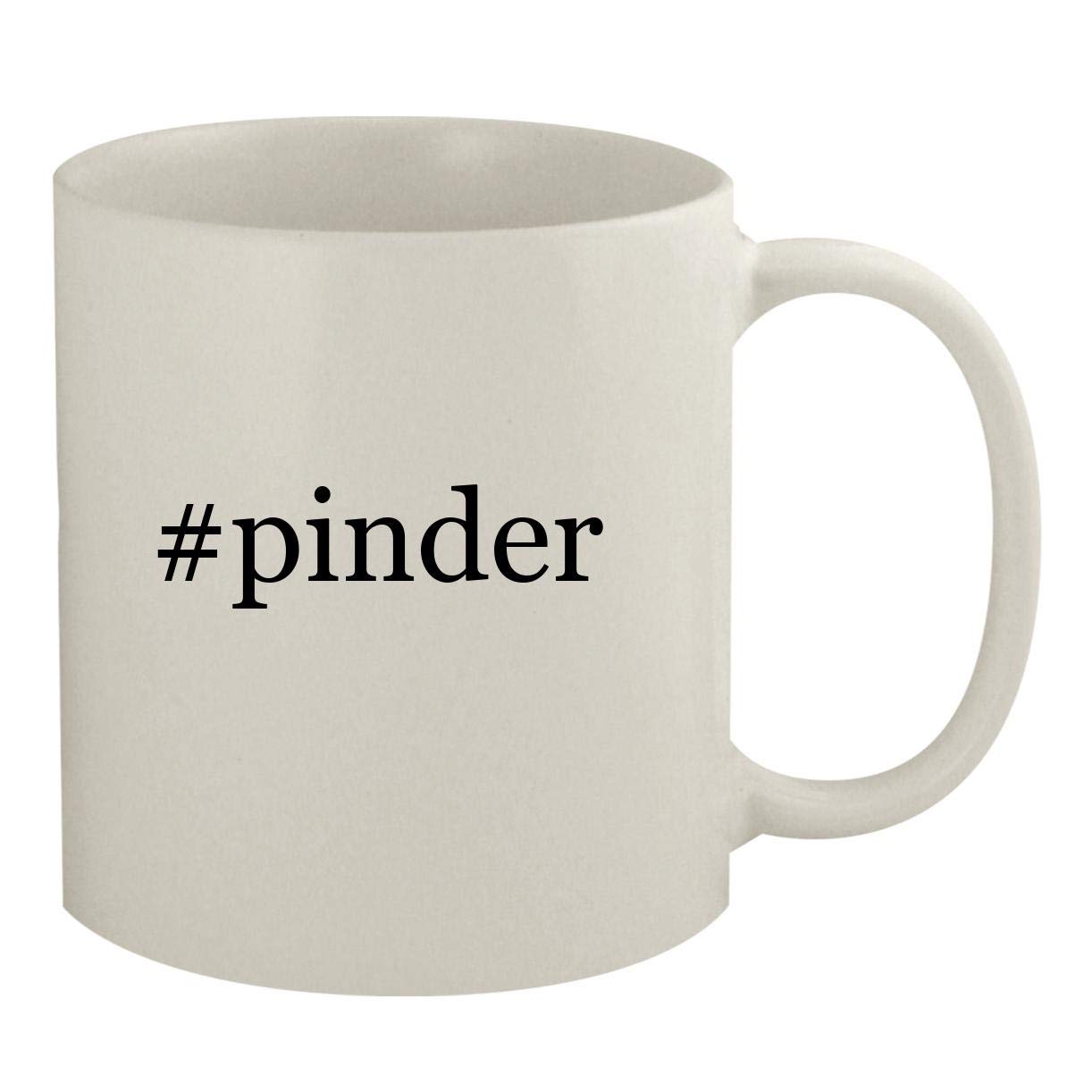 Molandra Products #pinder - Ceramic 11oz White Mug, White