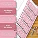 EssexWares - Victorian Pink Bible Tabs for Old and New Testament, 80 Large Print Tabs for Bible Study, Water-Resistant and Durable Bible Index Tabs for Women and Men - 1.7