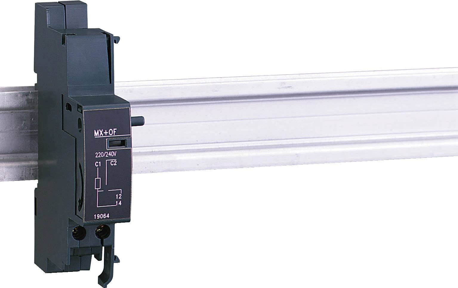 MX+of NG125 24VCA/CC déclencheur à émission de tension et contact auxiliaire
