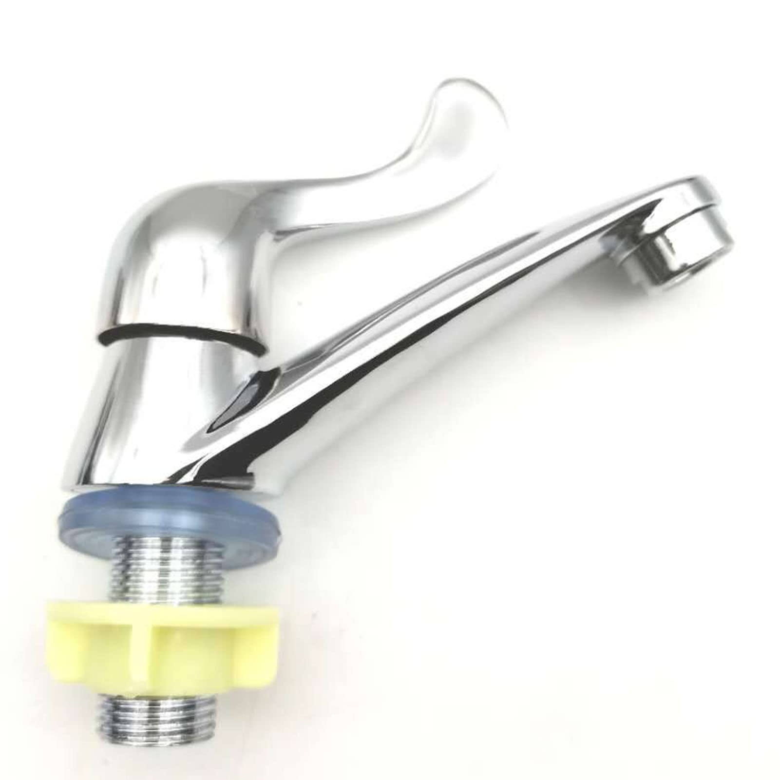 Tyenaza Single Cold Faucet Single Handle Bathroom Faucet Zinc Alloy Electroplating Surface Bathroom Basin Sink Tap for Home