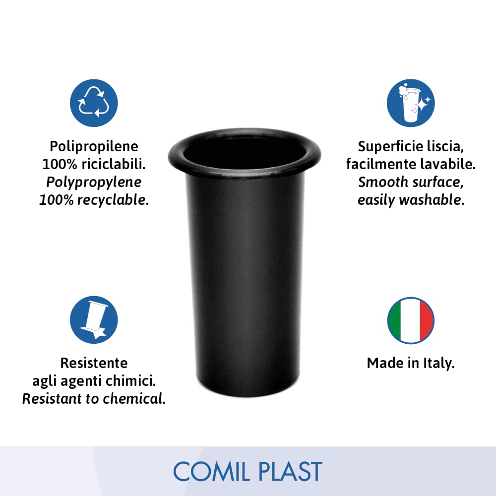 Portafiori Interno Per Cimitero Comil Plast | Bianco | Ø11 Cm H20 Cm | 100% Made In Italy - 3