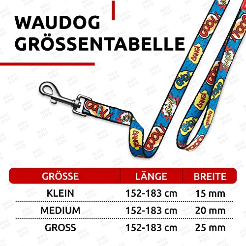WAUDOG Nylon Leine Hund Große Hunde, Hundeleine Mittelgroße Hunde Leine für Kleinere Hunde, Hundeleine für Welpen, Hundeleine Nylon, Leinen für Hunde Schleppleine Hund