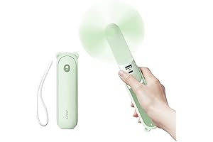 Green Portable Fan: Stay Cool and Refreshed with JISULIFE