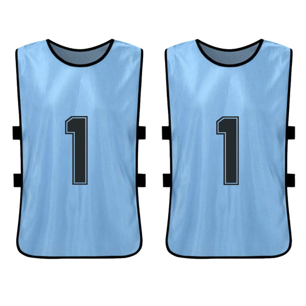 Petos de Futbol 12 piezas,baberos de fútbol,con liga avanzada numerada,camisetas de equipo de fútbol de secado rápido,deportes juveniles,entrenamiento de equipo de fútbol,baberos numerados,