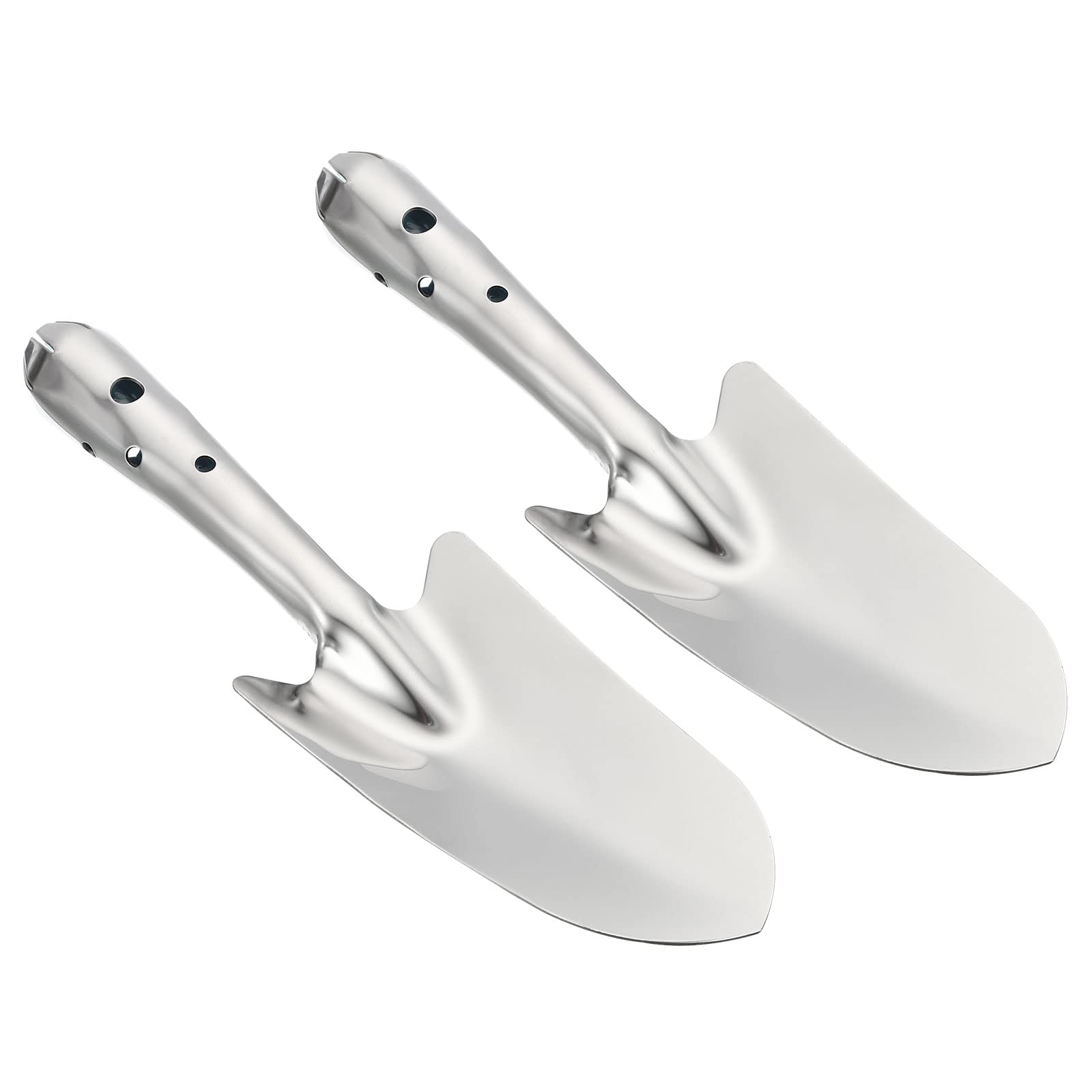 PATIKIL Jardin Truelle, Ensemble de 2 Jardinage Main Pelle Inox Acier Bêche Pelle Jardin Outils pour Transplanter Creuser