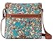 Sakroots Artist Circle Flat Crossbody, Teal Treehouse