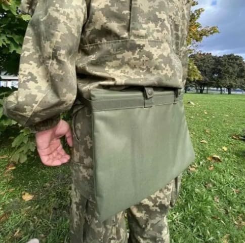 Generic Tactical Olive Portable Army Karemat Podzhopnik Sitting Pad for Outdoor Activities Kneeling and Seat Cushion for Comfort