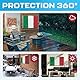 TV Covers Outdoor 55 inch | Waterproof and Weatherproof TV Covers | Outdoor TV Enclosure | Smart Shield TV Screen Protector for Outside TV | Cover for Moving | TV Display Protectors - Italy Flag