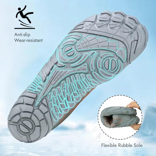 Image of ATHMILE Water Shoes for Women Men Barefoot Shoes for Swim Beach Hiking Pool | Quick Dry Non-Slip Wide Toe Box Shoes for River Kayak Fishing Lake Cruise Vacation Outdoor Water Activities
