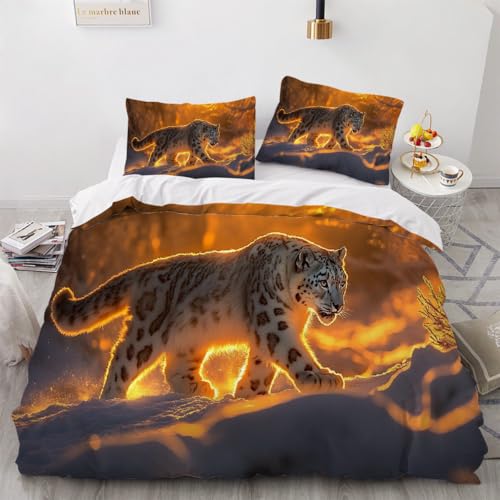 Housse de couette léopard 240x260 pour une ambiance cosy - 4