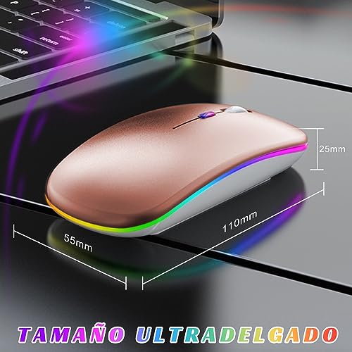 Mouse De Computadora, Personal Computer mouse rosa Marca DQST (3)