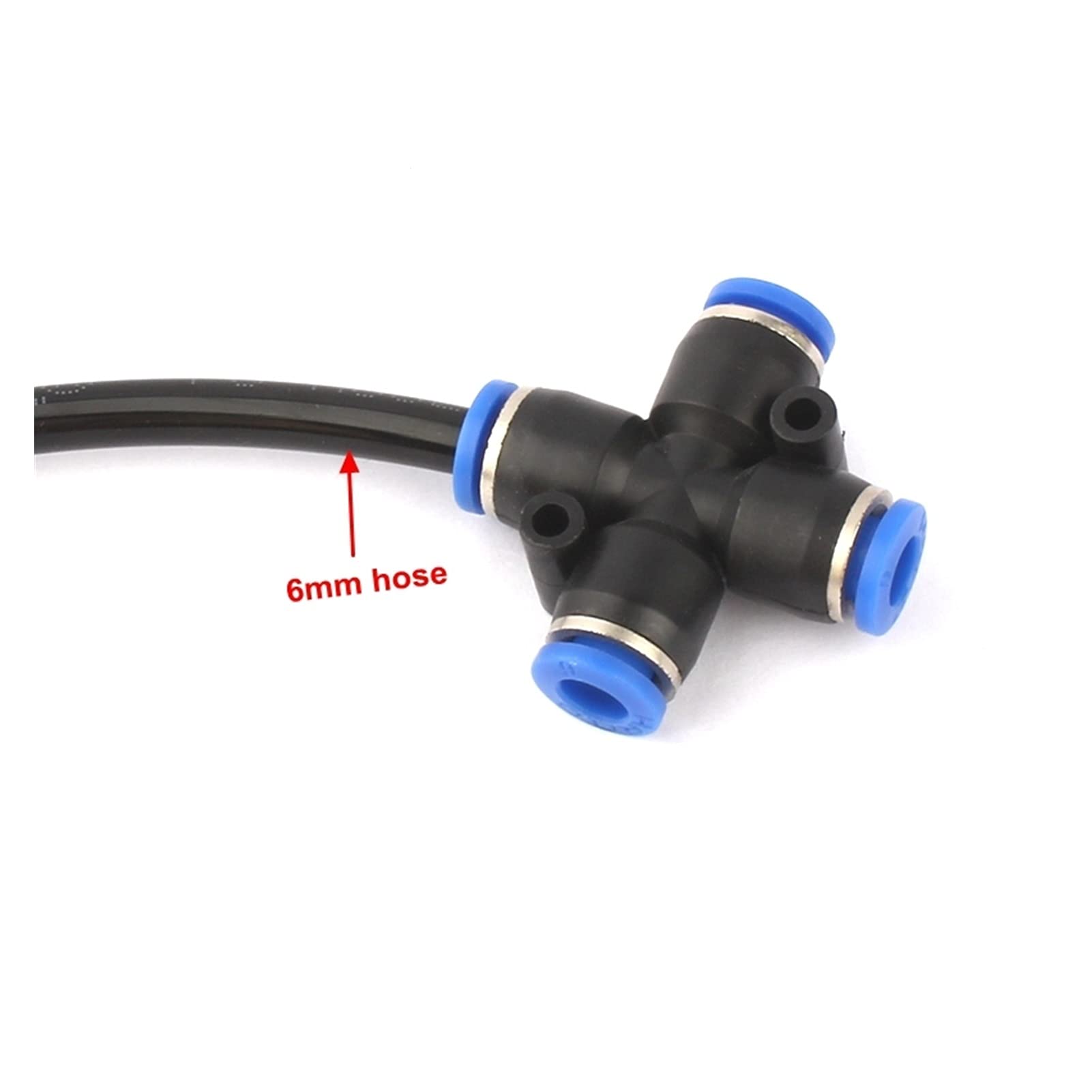 Irrigazione a Goccia for Giardinaggio 30 Pezzi Connettore a Croce in plastica Tubo da 6 mm/8 mm Connettore rapido a 4 Vie for raccordi for irrigazione ad Alta Pressione Tubo Pneumatico