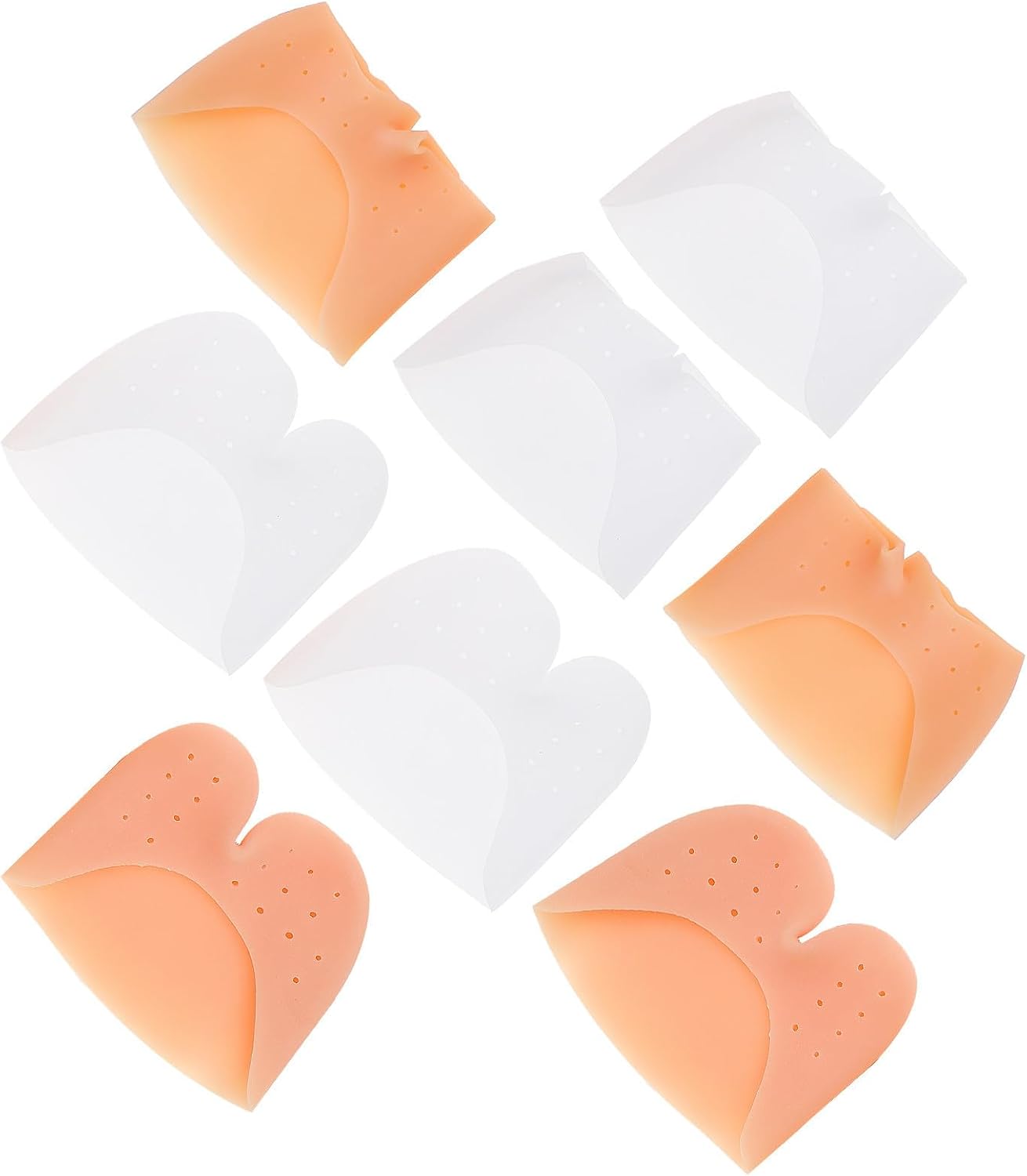 4 Pairs Silicone Toe Protector Cover for Dance Pointed Shoes | Lightweight, Wear-resistant Design, Helps Reduce Friction and Ease Pressure, Easy Slip-on Fit for Toes Random Color