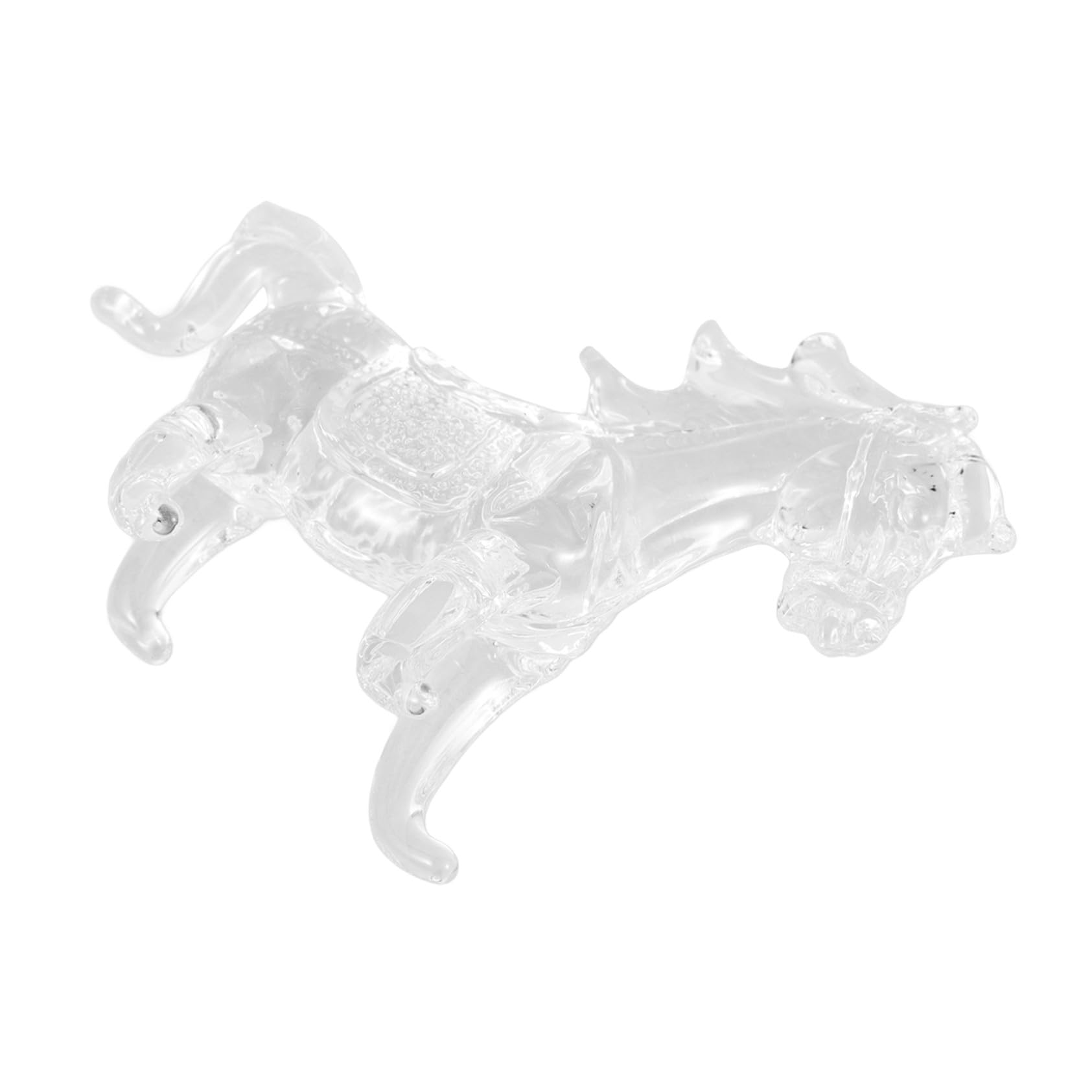 Generic Kryształowa figurka konia na biurko statua zwierzątko średni kwarcowy ozdoba Feng Shui do dekoracji stołu w biurze w domu