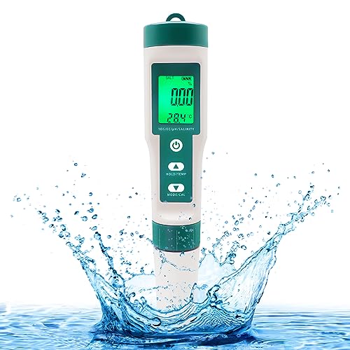 PH-Messgerät Für Lebensmittel – 0-14 PH, ±0,01 Genauigkeit, Temperatur °C/°F, IP67, LED Display, Kalibrierpulver Inkl. – Für Teig, Käse, Obst, Erde, Fleisch