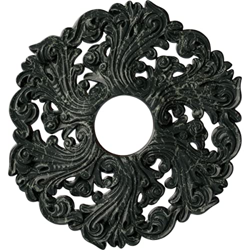 Ekena Millwork CM19ORPTC Orrington Ceiling Medallion fits Canopies up to 4 3/4, Painted Turtle Crackle