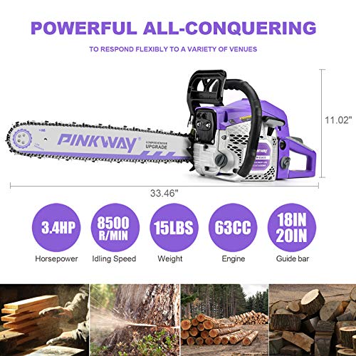 63CC 20-Inch Gas Chainsaw
