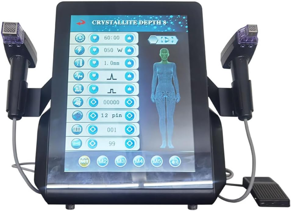 Mecavie Professional Full Body & Face Beauty Device,4 Microcrystalline Heads, Enhances Firmness, Reduces Lines & Improves Skin Texture for Salon Use