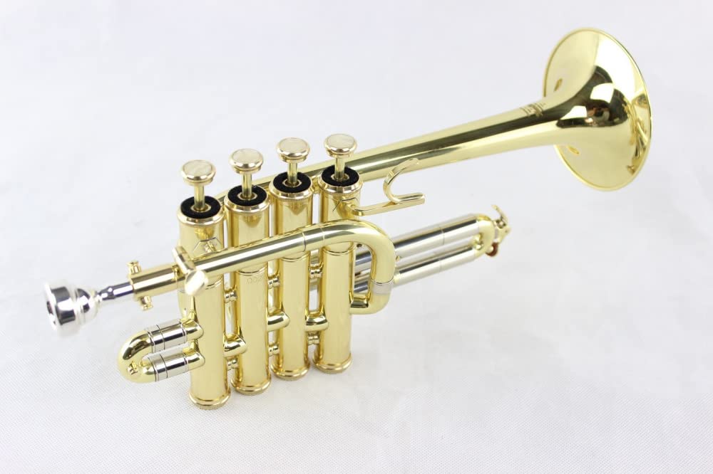 YXSH Początkujący instrument trąbkowy w stylu zachodnim B-drop cztery klucze trąbka instrument mosiężna trąbka