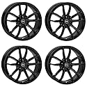 4x Rial Felgen Alufelgen X12 7.5Jx17 ET52 5x112 diamant-schwarz kompatibel mit MINI/BMW Countryman Clubman One Cooper
