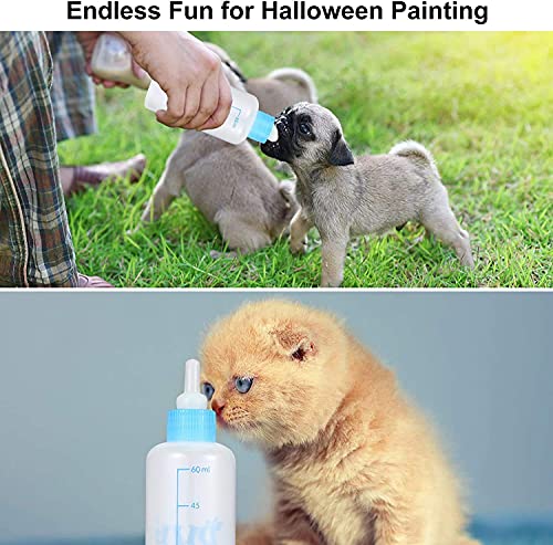 Image of Pets Empire 60ml Puppy Nursing Bottle Kit, Dog Cat Puppy Milk Feeding Bottle with 4 Replacement Nipples Milk Feeder Nursing Care Set and 1PCS Nipple Brush