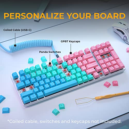 Structure de clavier gamer GMMK 2 blanc 96% pour espace de travail et jeu vidéo - 4