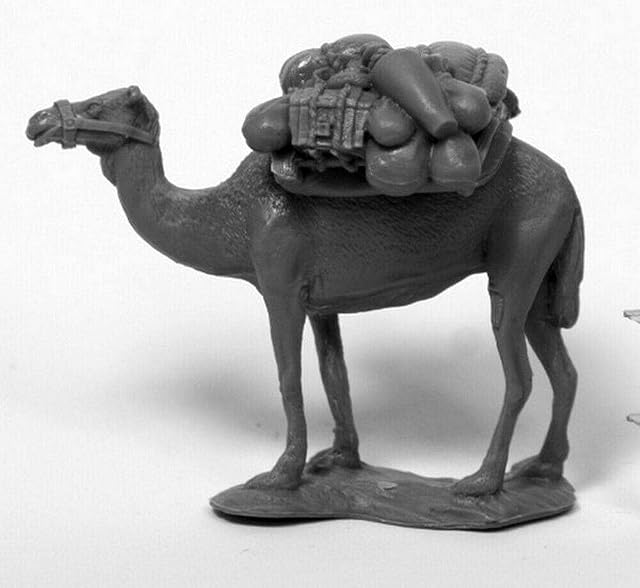 Reaper Miniatures Camel w/ Pack #80075 - Mini figura de plástico para cronoscopio