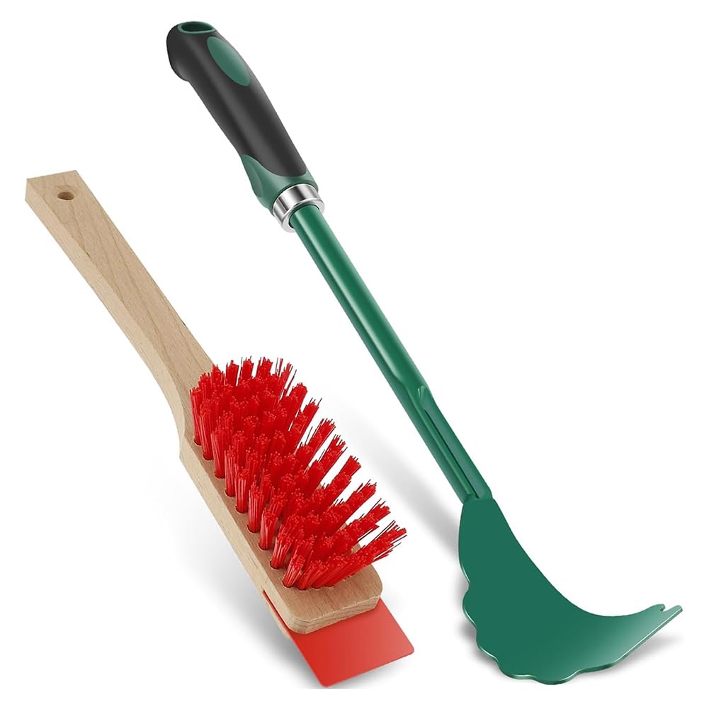 Daijianbin As Shown Mower Deck Scrubbing Brush Stiff Bristle Brush With, Lawn Mower Maintenance Deck For Gardening