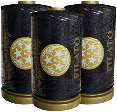 Filo Da Cucito In Poliestere Nero 110m, 2 Pezzi, Per Macchina E Mano, Ago Universale 70-90 - 3