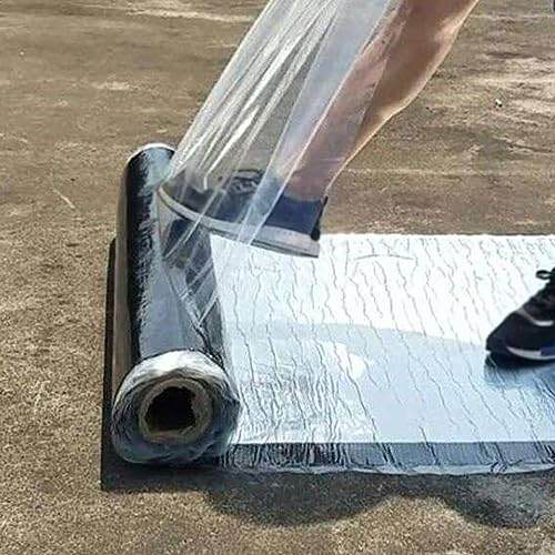 Taśma bitumiczna z folii aluminiowej, samoprzylepna, wodoodporna taśma uszczelniająca do napraw dachów, rynn i szczelności, 0,5 x 15 m