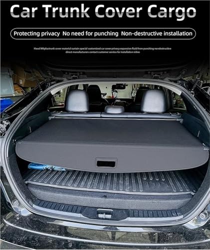 Cubierta retráctil de maletero para Toyota Prius 2010-2015 en lona impermeable 3