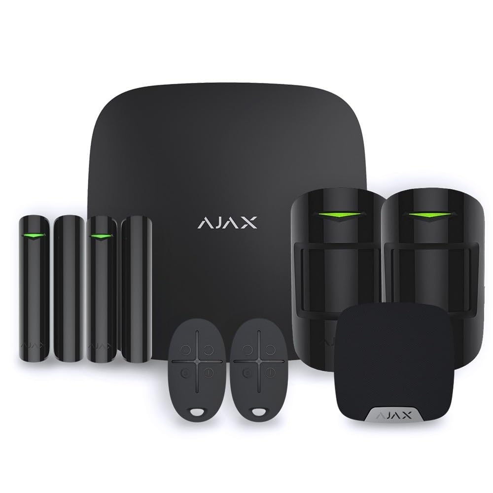 AJAX StarterKit - Alarma de casa, Color Negro
