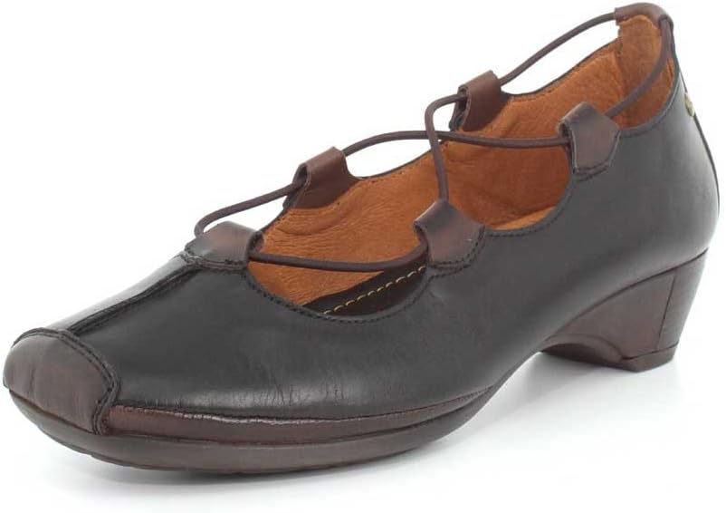 PIKOLINOS Womens Gandia 849-2531 Pump Shoes, Black/Olmo, 35 M EU / 4.5-5 M US
