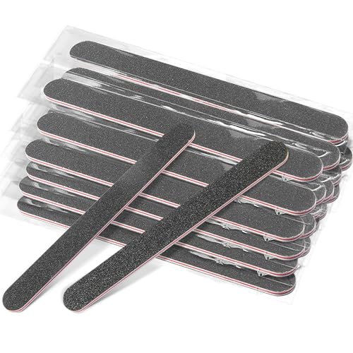 30Pcs Nail File Individually Wrapped 100/180 Double Sides Emery Boards Nail File for Professional Finger Nail Filer Manicure Set