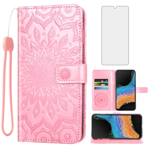 Étui Samsung Galaxy XCover 6 Pro en cuir avec protège-écran