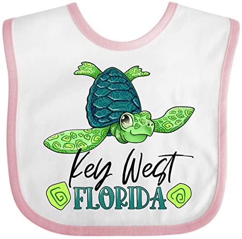 inktastic Key West, Florida Happy Sea Turtle Baby Bib