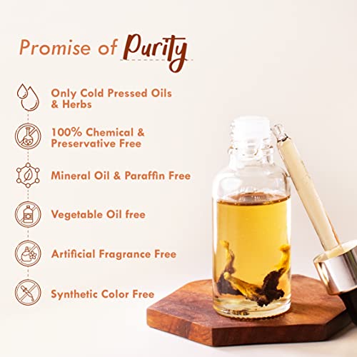 Image of Nat Habit Lotus Marula Mukhalaya, Face Oil For Women, Night Healing & Skin Repair, with Blend of 13 Cold Pressed Oils, Natural Face Care,15ml