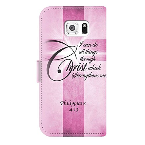 Customized Pu Leather Durable Bible Verses Christian Quotes Samsung Galaxy S7 Wallet Case #TOP1