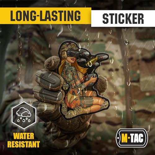 Image of M-Tac Morale Sticker Tactical Girl - 3D Tactical Military Sticker for Laptop, Tablet, Phone, Notebook, Car Bumper, Hard Hat (#6 Japan)