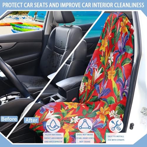 Image of Turtle Car Seat Towel Cover Fashion Auto Interior Waterproof Soft Auto Seat Covers Anti-Slip Vehicle Seat Protector Universal Size Fit for Most Cars SUVs Trucks Vans