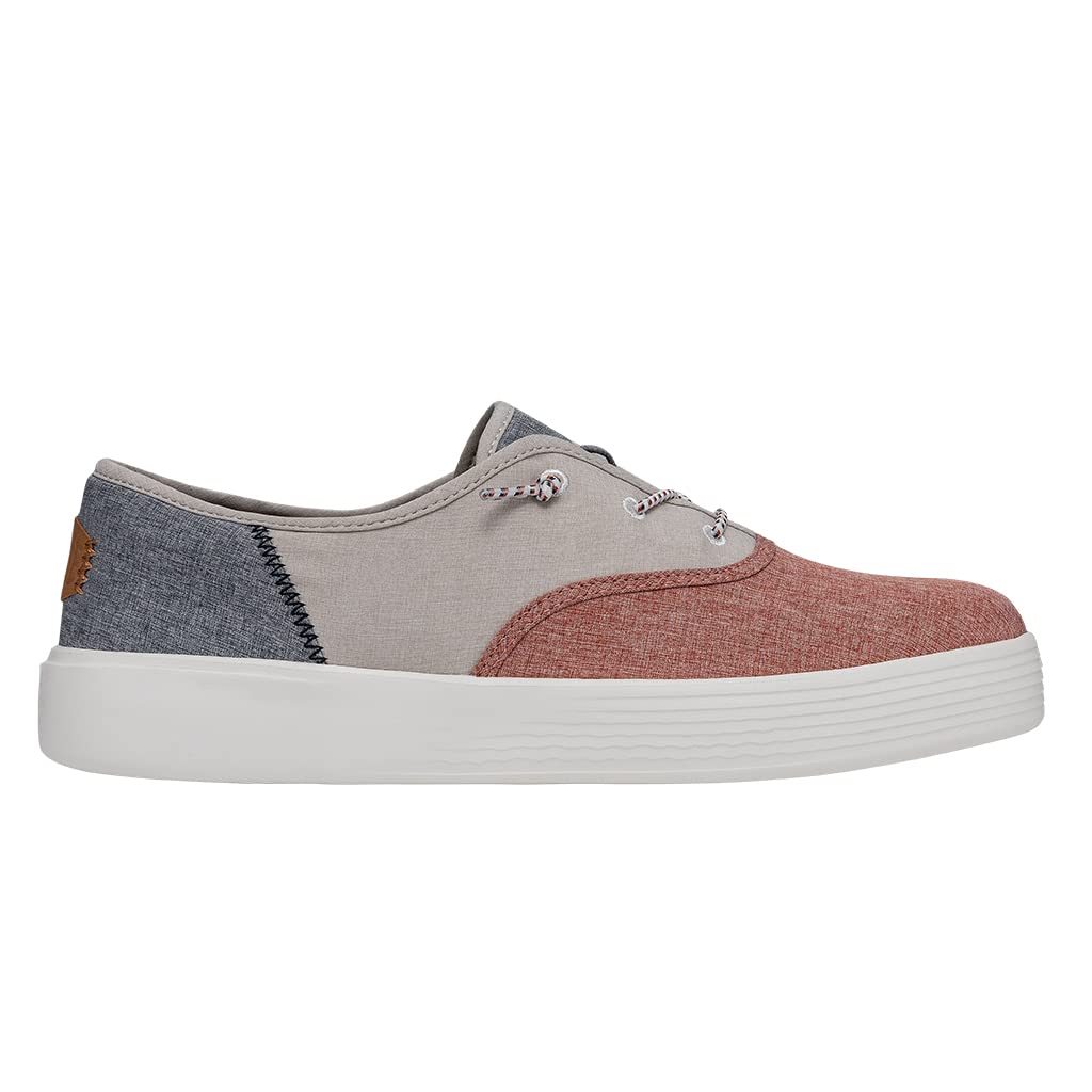 Hey Dude Conway Craft Linen Red White Blue Shoes Size 12 Lightweight Comfort Amazon.com | HEYDUDE Conway Craft Linen Red/White/Blue Size  main image 2