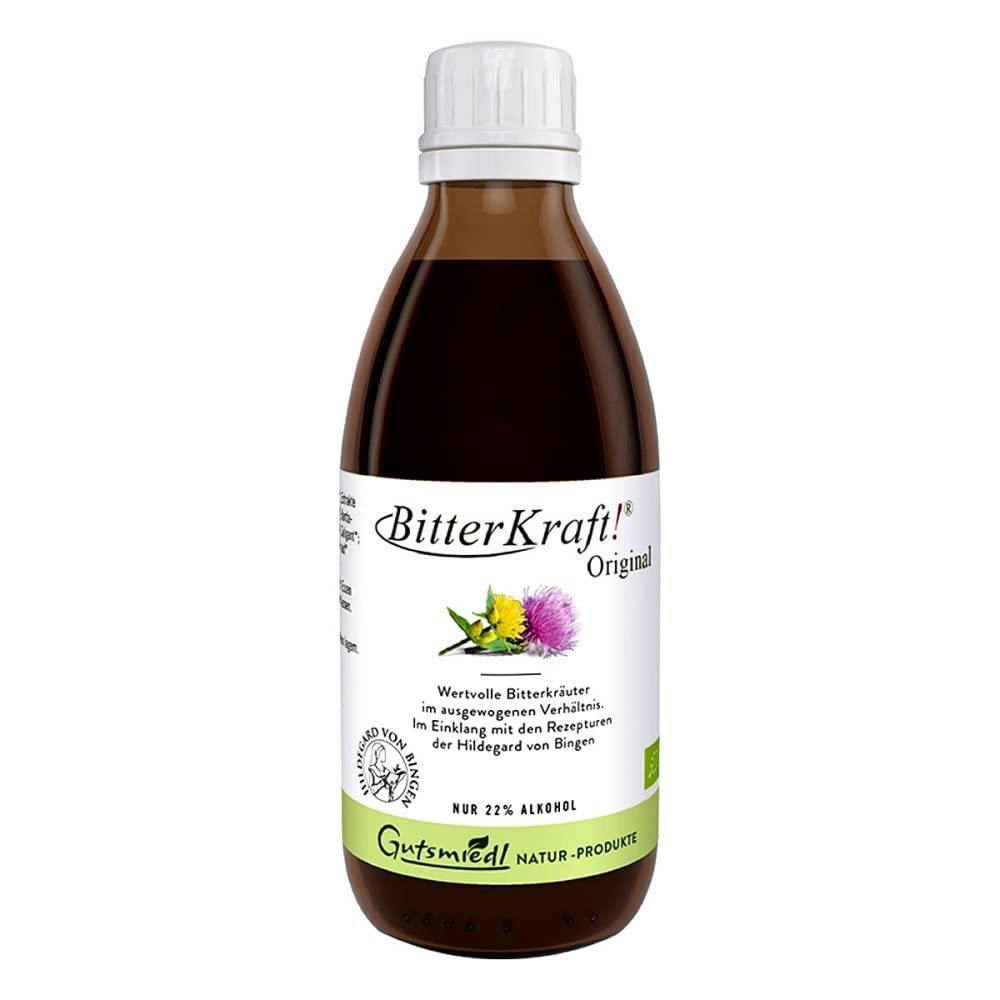 BitterKraft! Original BIO Bitterstoffe Tropfen 200 ml – nach Hildegard von Bingen – 9 erlesene Bitterkräuter - Verdauungsfördernd – hochdosierte Bittetropfen - 100% Natur – Vegan – Made in Germany