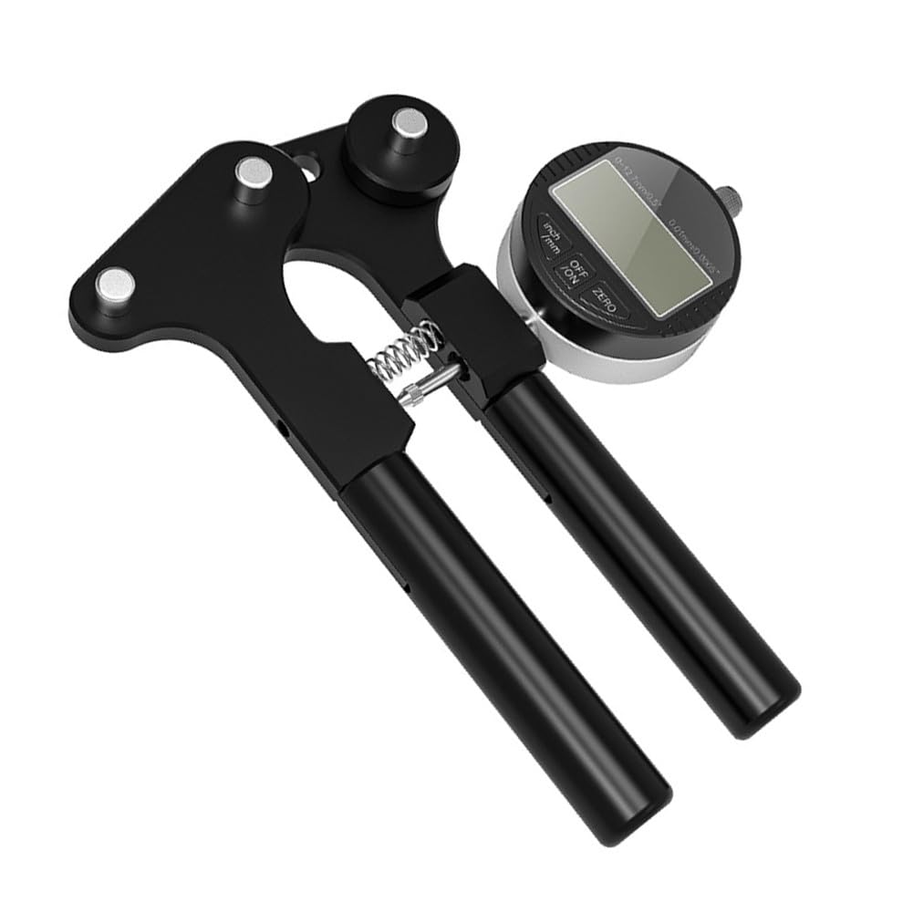 Speichenspannlehre für Mountainbike- und Rennradfelgen, mechanisches Zifferblatt mit kgf/N-Messungen, ABS + Stahl