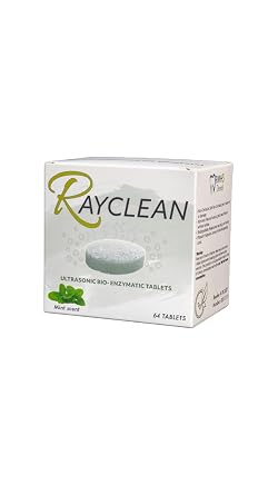 RayClean Dental Ultrasonic Cleaning Tablets Instrument Cleaner for Dental Labs & Clinics 64 Tablets