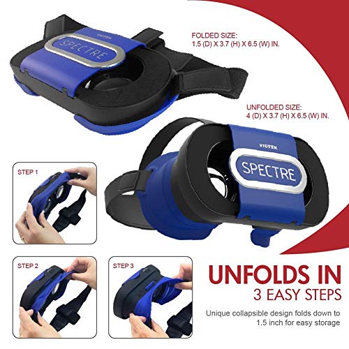 VIOTEK Spectre VR Headset Lightweight Immersive 3D Virtual Reality