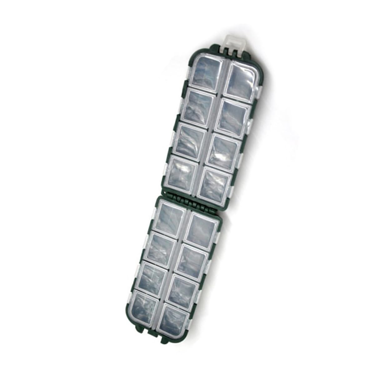 GRIRIW 2Pcs Fishing Tackle Storage Box Case for Fishing Bait and Hooks Portable Organizer for Tackle Accessories and Travel Jewelry Storage