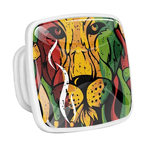 Lion-Rasta-Graphics-Drawer-Knobs-Dresser-Pull-Handle-Kitchen-Drawer-Pulls-Cupboard-Cabinet-Hardware-for-Home-Office-Bathroom-4-Pack