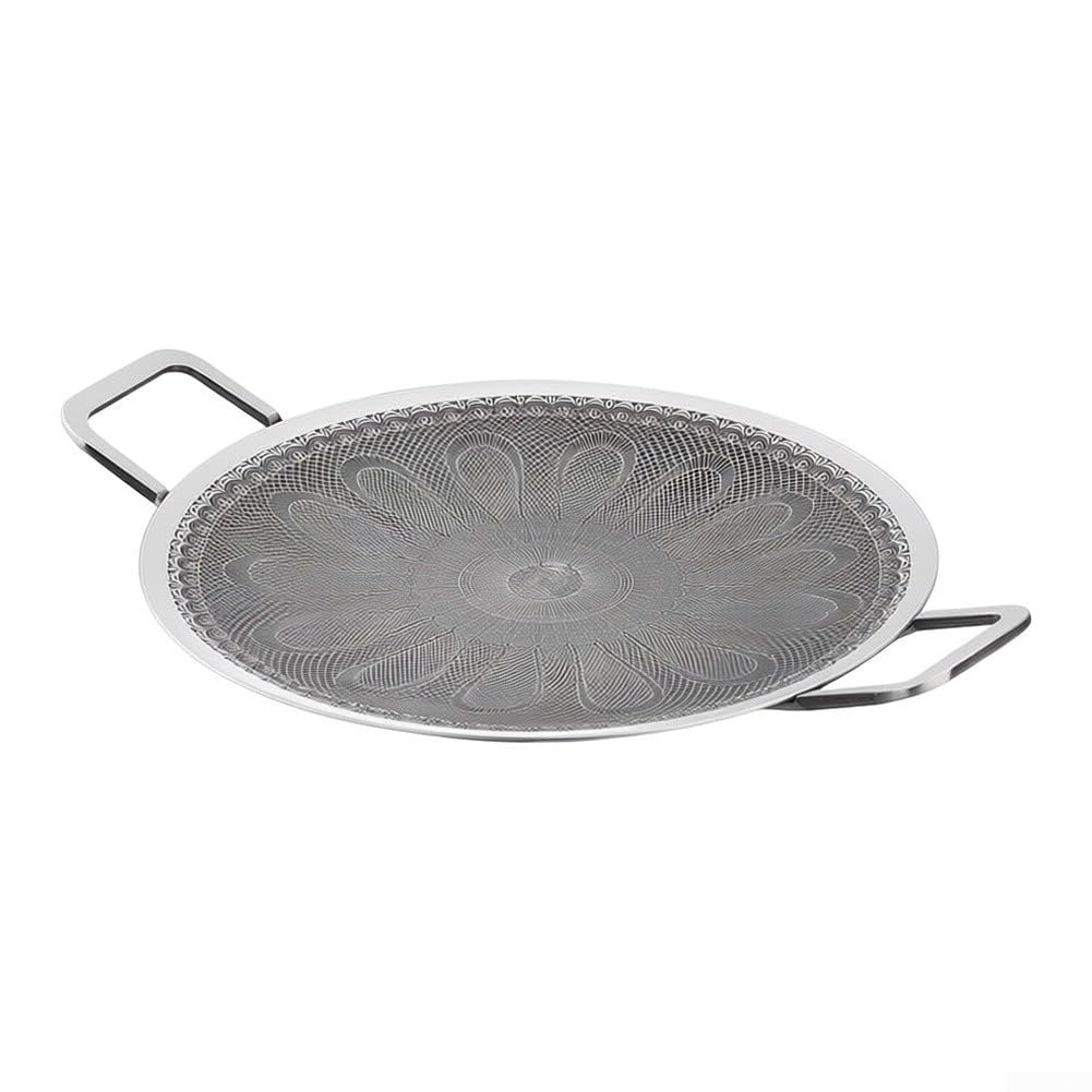 para plancha para acero Inoxidable 316 Antiadherente 38cm para(38cm) | para acero inoxidable 316, para superficie antiadherente, para ideal carne y verduras, 38cm, reutilizable