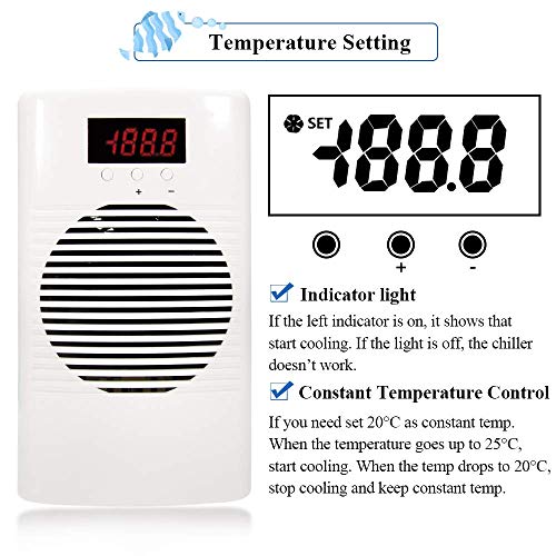 image for YJINGRUI 5Gal Aquarium Water Chiller Fish Tank Refrigerator 20-30℃ A