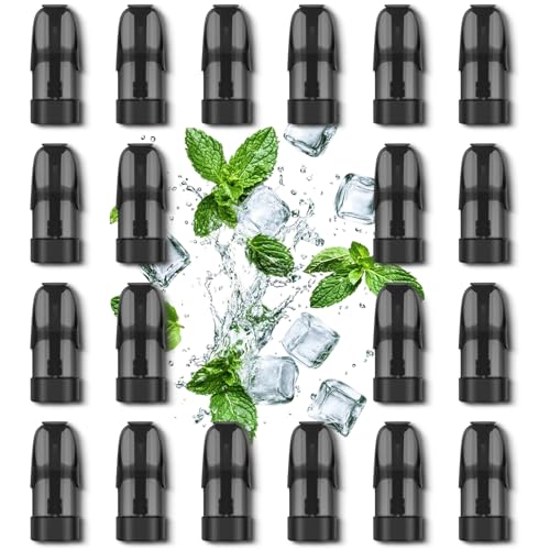 ECOCCO ドクターベイプ Dr.Vape Model3専用カートリッジ Dr.vape Model3対応|日本製純正互換リキッドPOD?? 電子タバコ 爆煙 ニコチン・タール・色素なし (20個, スーパーメンソール)